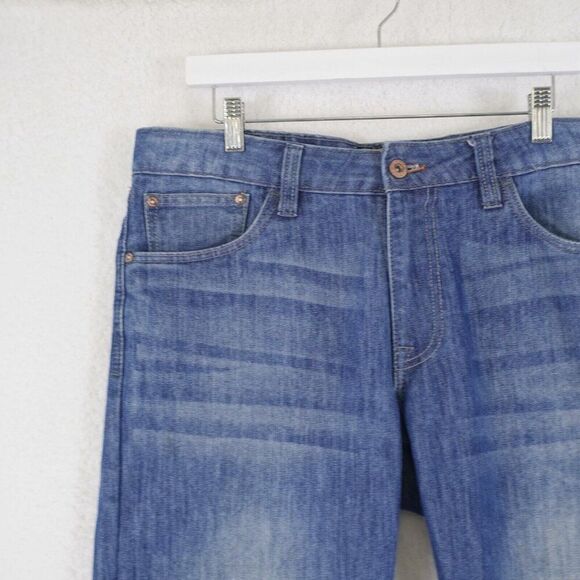 Weatherproof Vintage Staight Fit Stone Wash Denim Blue Jeans 38/33 Mid Rise - Picture 3 of 7